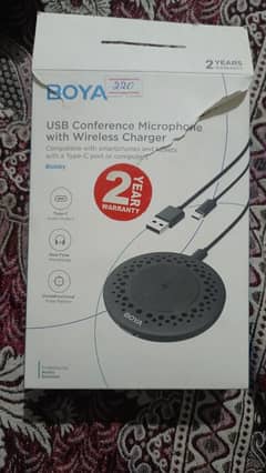 USB conference microphone wireless charger