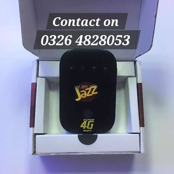 Unlocked jazz 4G Device|zong|Cash on Delivery Possible in Lahore. 0