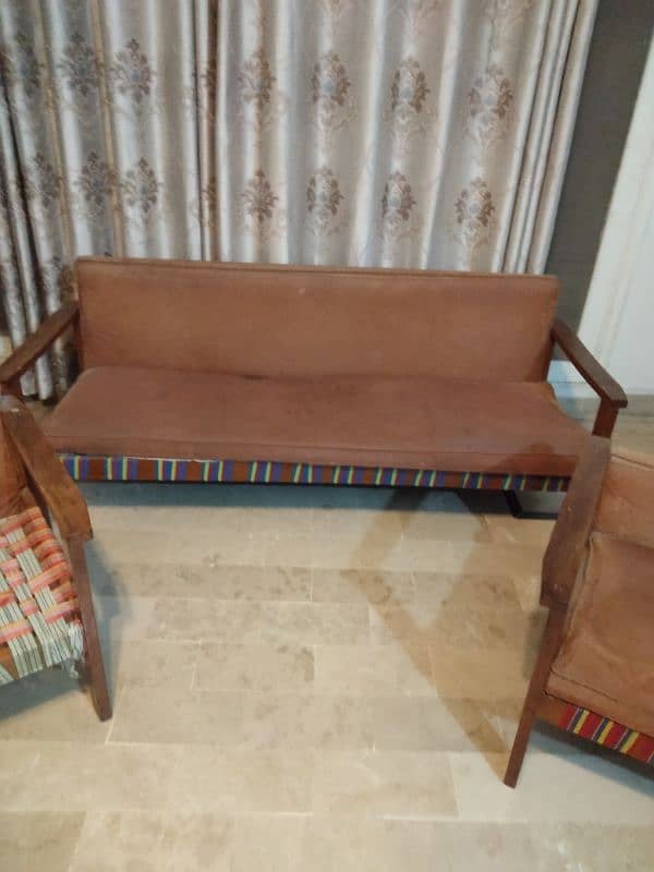 very old sofas in good condition wood is original and all good 5