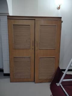 Spacious Malaysian wood wardrobe and tv trolley