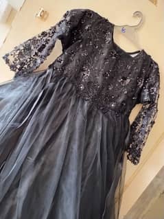 black silk frock