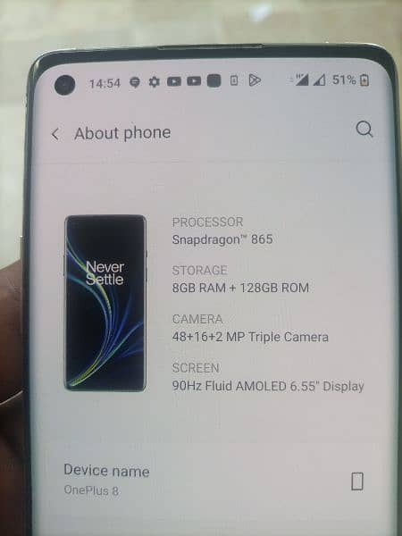 one plus 8.5g .  8GB 128GB . 9-10 . duel Pta approved. 5