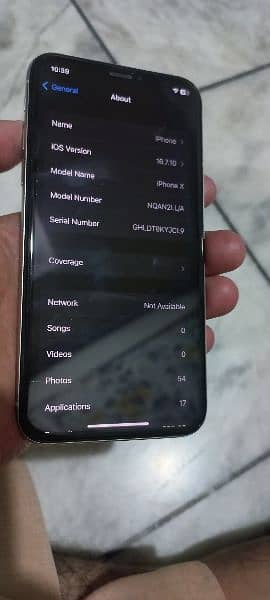 IPHONE X 256 GB JV WHITE COLOUR 1