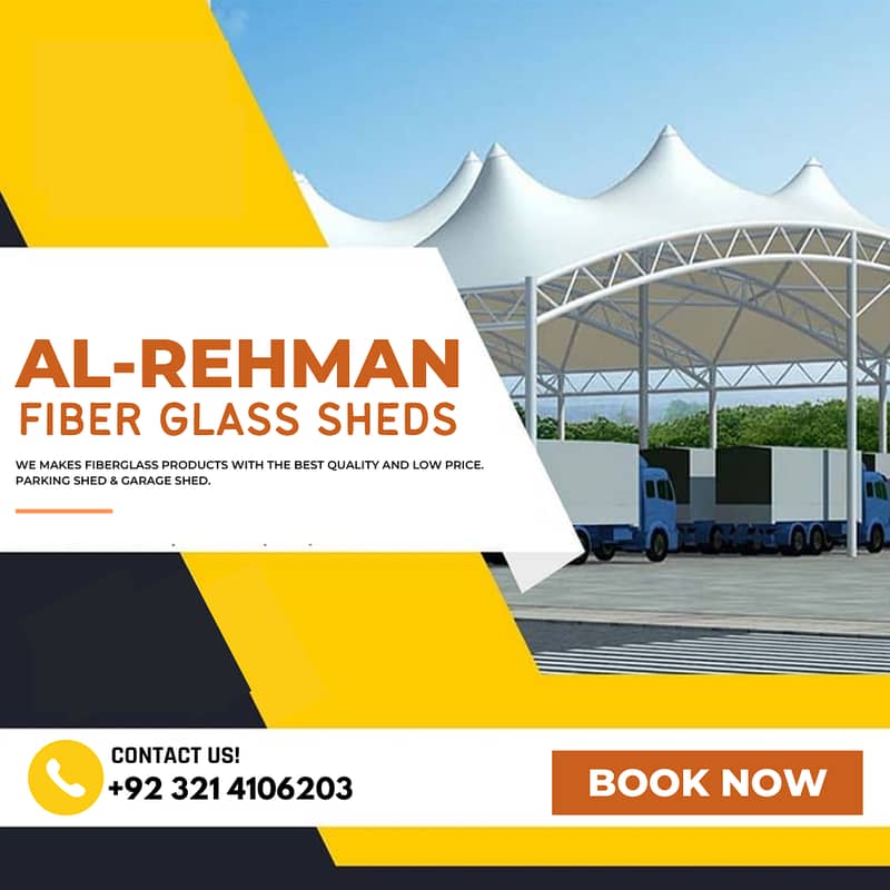 car parking shade \ car shed \ Fiber Shades \ Tensile Shades in lahore 2