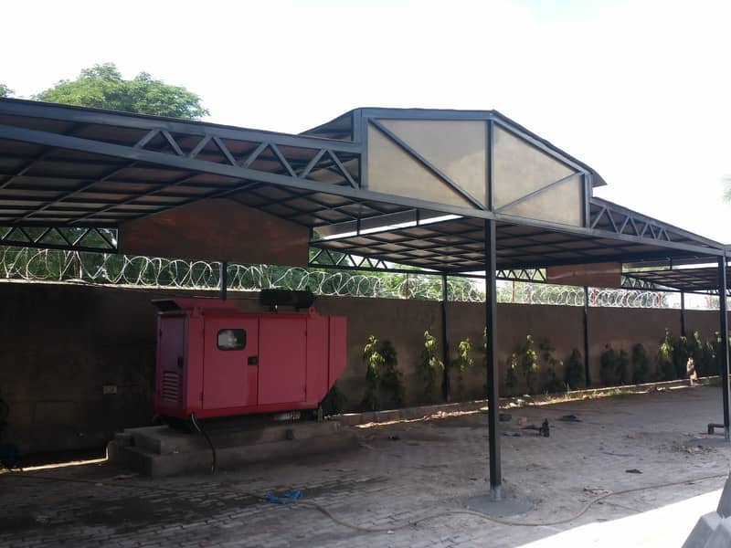 car parking shade \ car shed \ Fiber Shades \ Tensile Shades in lahore 3