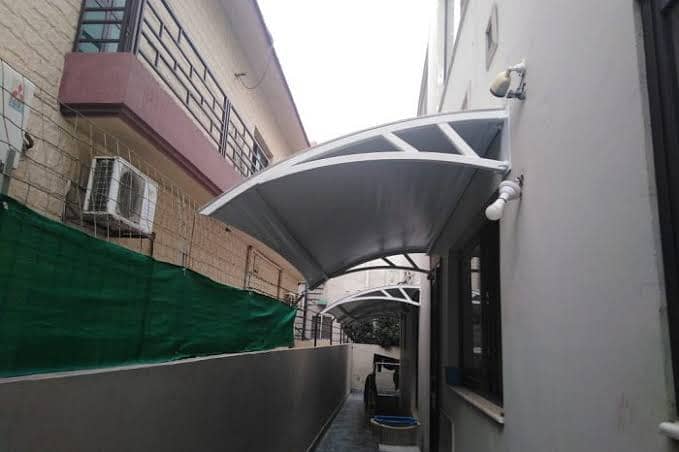 car parking shade \ car shed \ Fiber Shades \ Tensile Shades in lahore 7