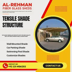 Tensile Car Parking Sheds / Pool Shed / Wall Shed / fiber sheds 0