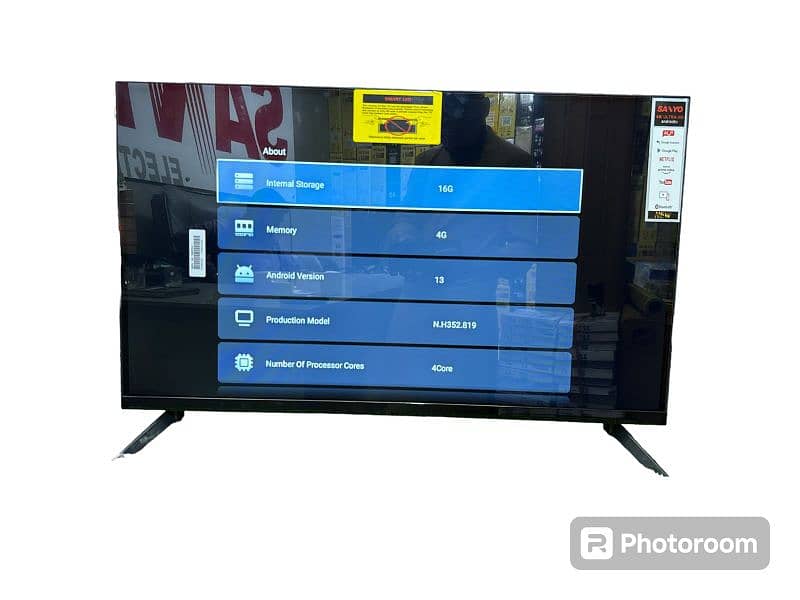 Sanyo smart android led tv 32 inch  brand new 3