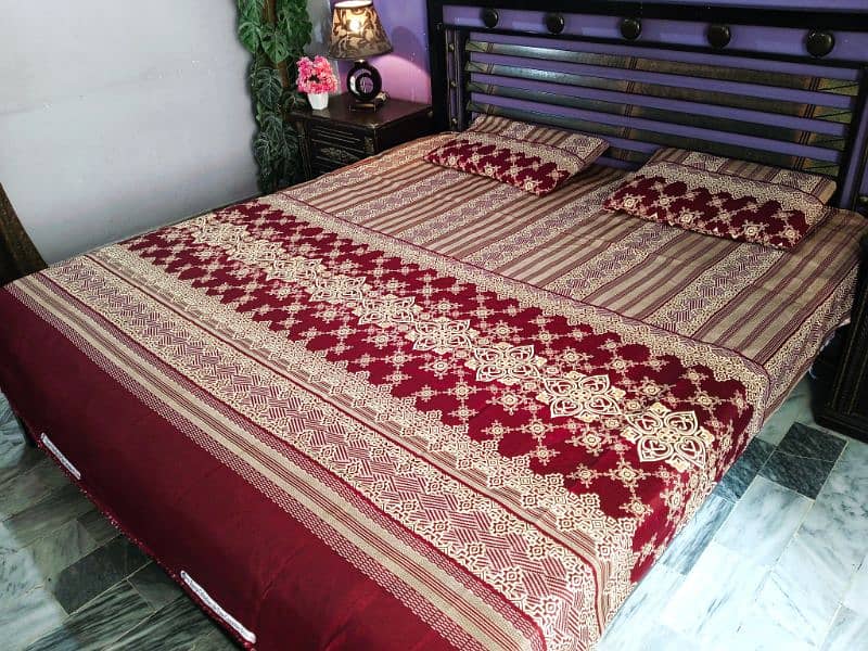 Cotton Satin 20 New Designs of King Size Double Bedsheets 9