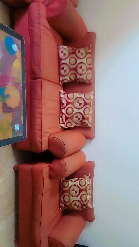 orange sofa for sale 1