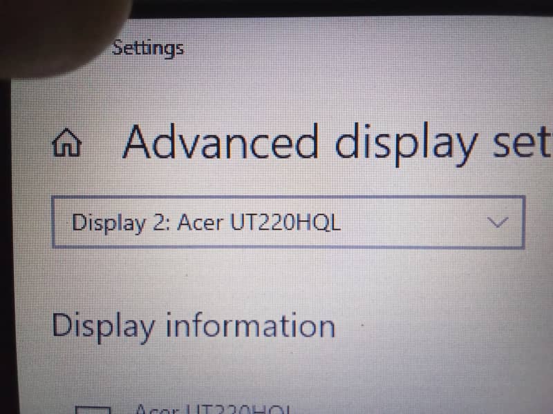 Acer UT220HQL Touch Screen 21.5 " inches 2