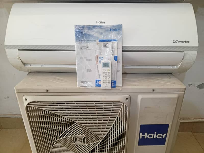 Haier 1.5 ton dc inverter 18hfcm with card (0306=4462/443) superb set 2