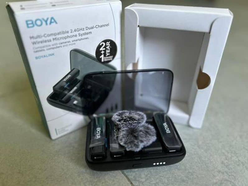 boya Brand New mic only box open time uesd urgent sale 1