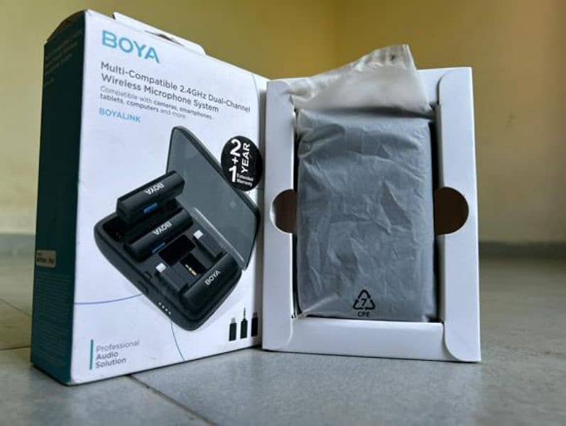 boya Brand New mic only box open time uesd urgent sale 3