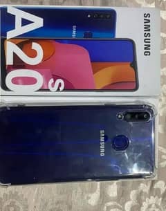 Samsung galaxy A20s pta approved box+charger good condition mobile ha