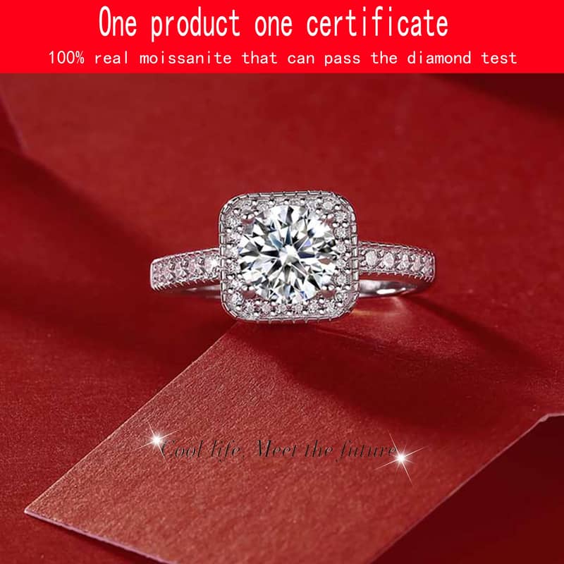 Stunning Moissanite Rings for Women: Elegance and Brilliance 1 Carat 3