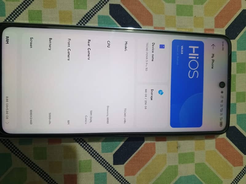 Tecno pova 5 pro 5G with box, charger and 8 months warranty 8GB+256GB 1