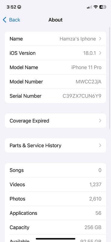 iphone 11 pro pta approved 256GB 9