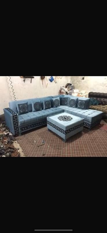 l shaped sofa set 12year grnty foam 2