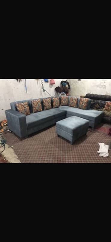 l shaped sofa set 12year grnty foam 6