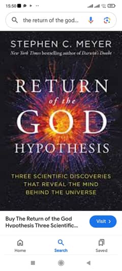 Return of the god hepyothesis. Stephen c Meyer