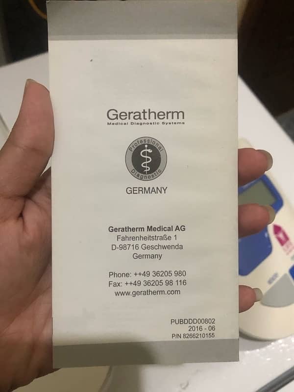 germatherm blood pressure machine from Dubai 3