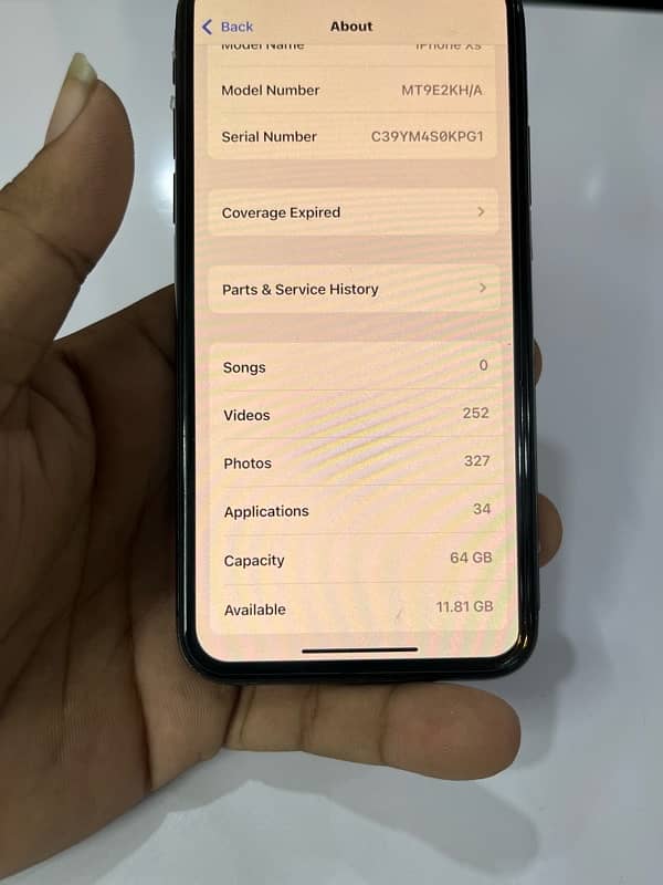 iPhone xs PTA APPROVED 64gb 3