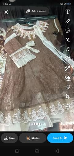 long frock color brown