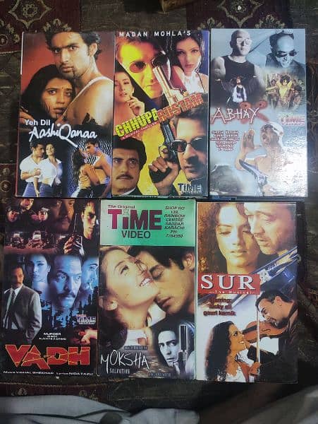 VCR cassettes urdu & english new 1