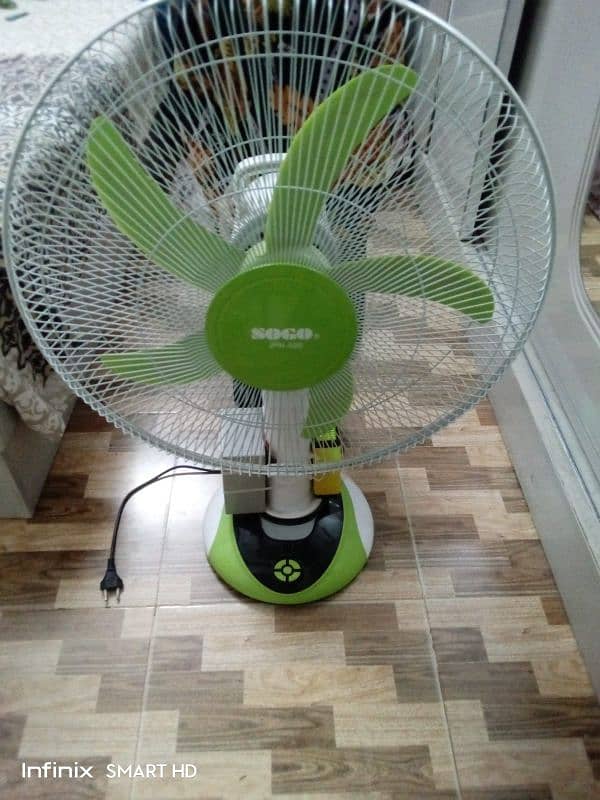 SOGO RECHARGEABLE DC FAN 0