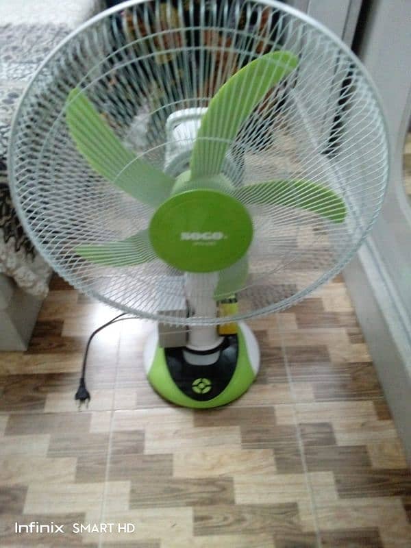 SOGO RECHARGEABLE DC FAN 2