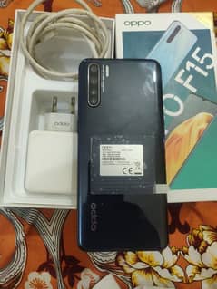 oppo f15 8ram 128 ,,with box charger 0