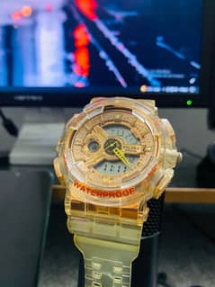 Casio G-Shock GMA-S110SG-7A Gold Tone Transparent