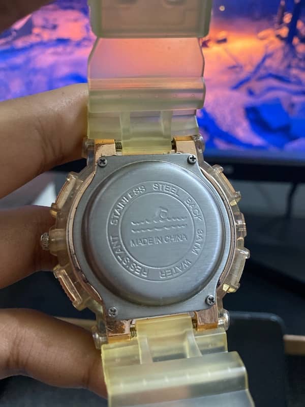 Casio G-Shock GMA-S110SG-7A Gold Tone Transparent 3