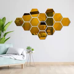 Hexagon acrylic mirror