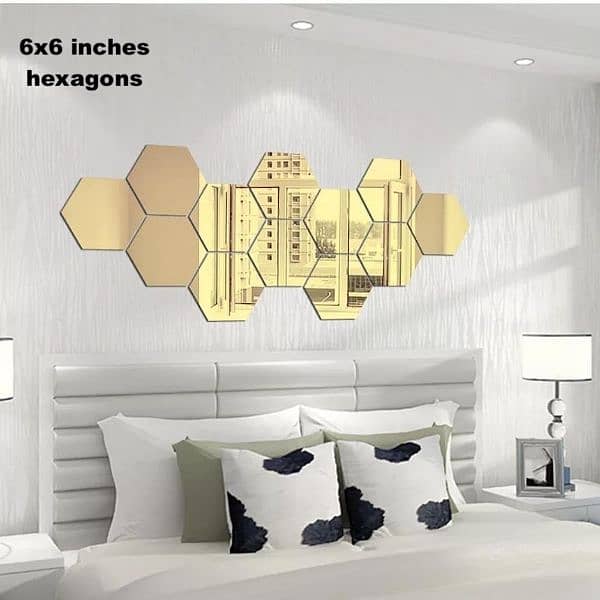 Hexagon acrylic mirror 1