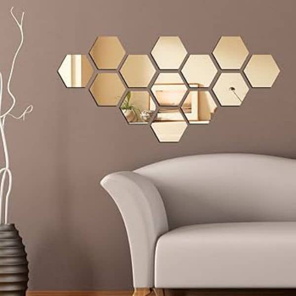 Hexagon acrylic mirror 2