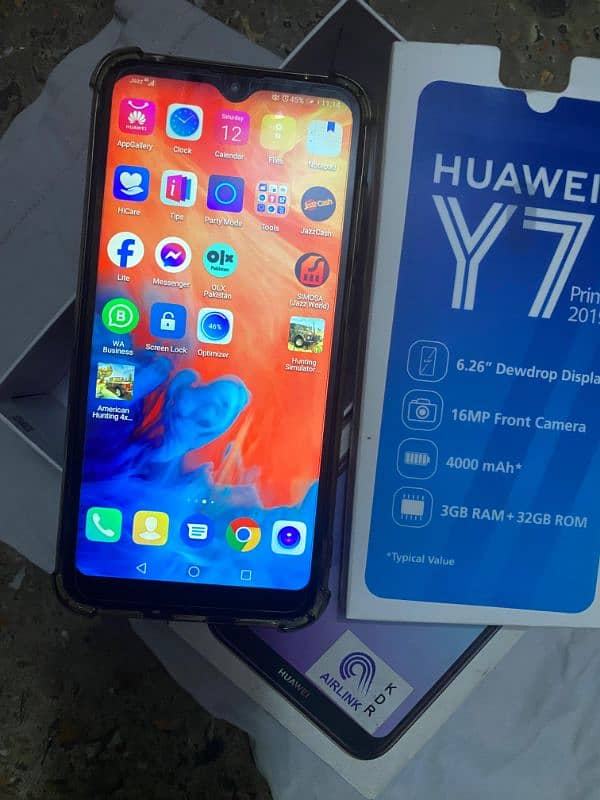 Huawei y7 prime 2019.3/32.4G with box. 5