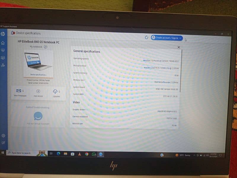 HP Elitebook 840 G5 8th Gen 3