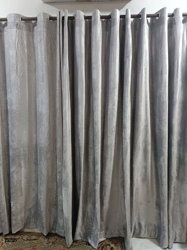 Gray color curtains just installed 1