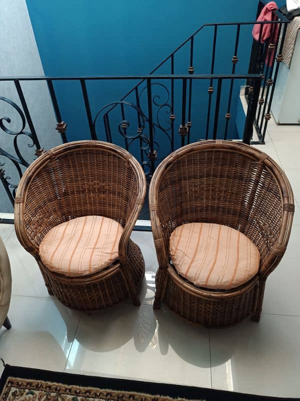 Cane chairs 1