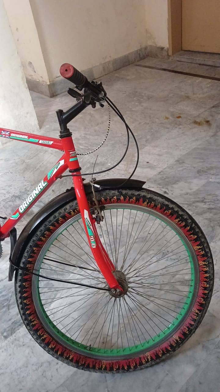 Red and Black Bicycle with Strong Body. 1