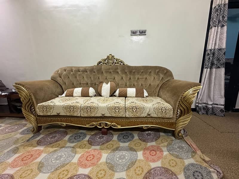 White Fiber luxury Sofa Set (7 Seater) 1