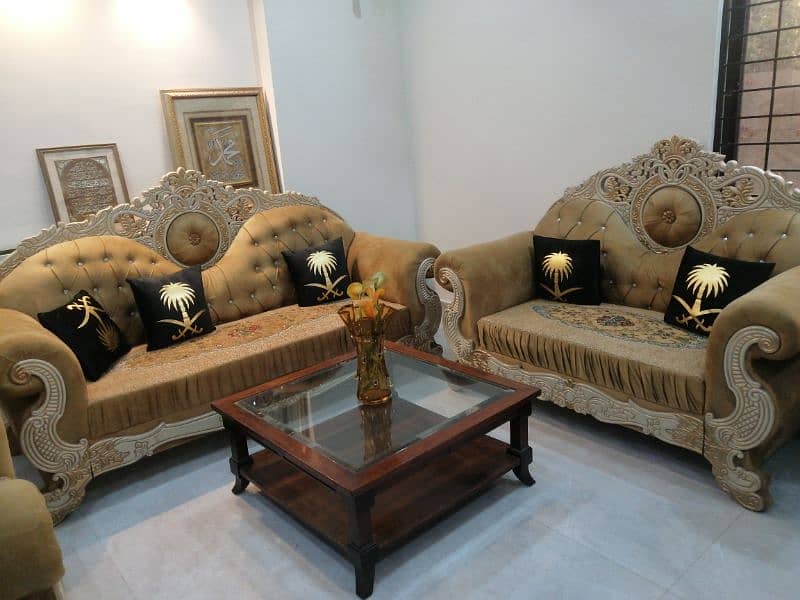 Sofa set / Wooden Sofa set / 6 Seater sofa 1