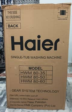 Haier single tub washing machine