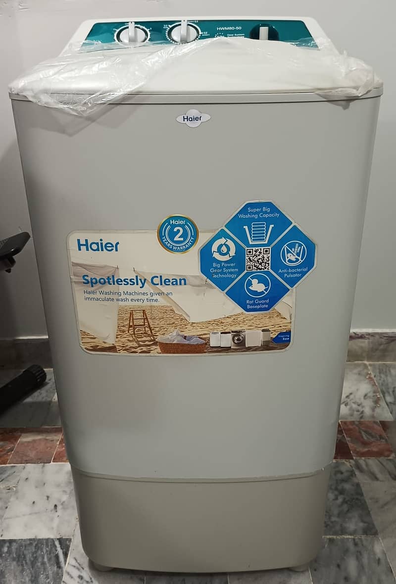 Haier single tub washing machine 1