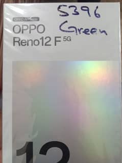 Oppo Reno12F 5G With Box & Charger