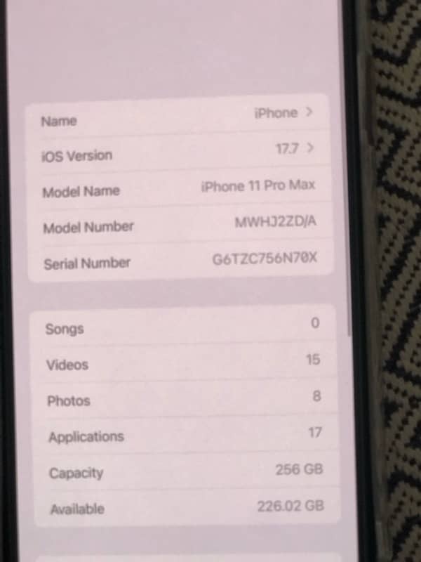 iphone 11 pro max non pta factory unlock 256gb storage BTH 88% 12