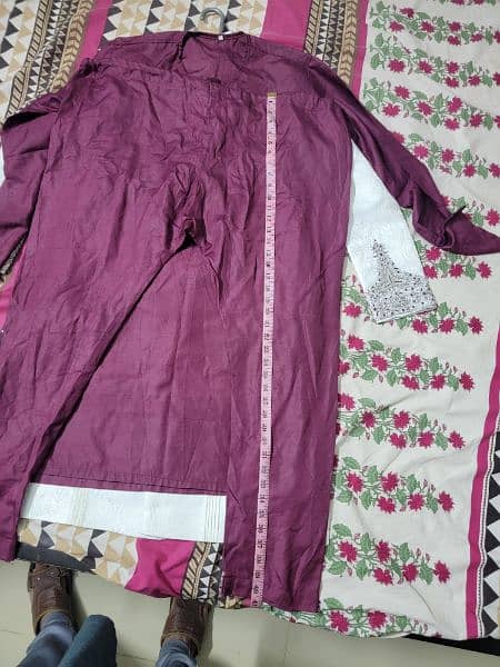 Sherwani White almost New 3