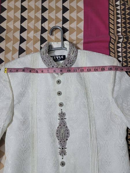 Sherwani White almost New 9